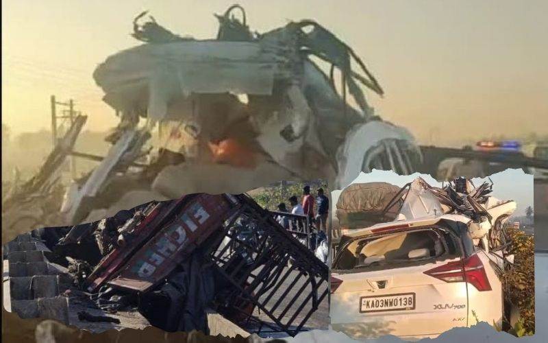  بنگلورو کے مضافات میں ہولناک سڑک حادثہ، سات افراد ہلاک 